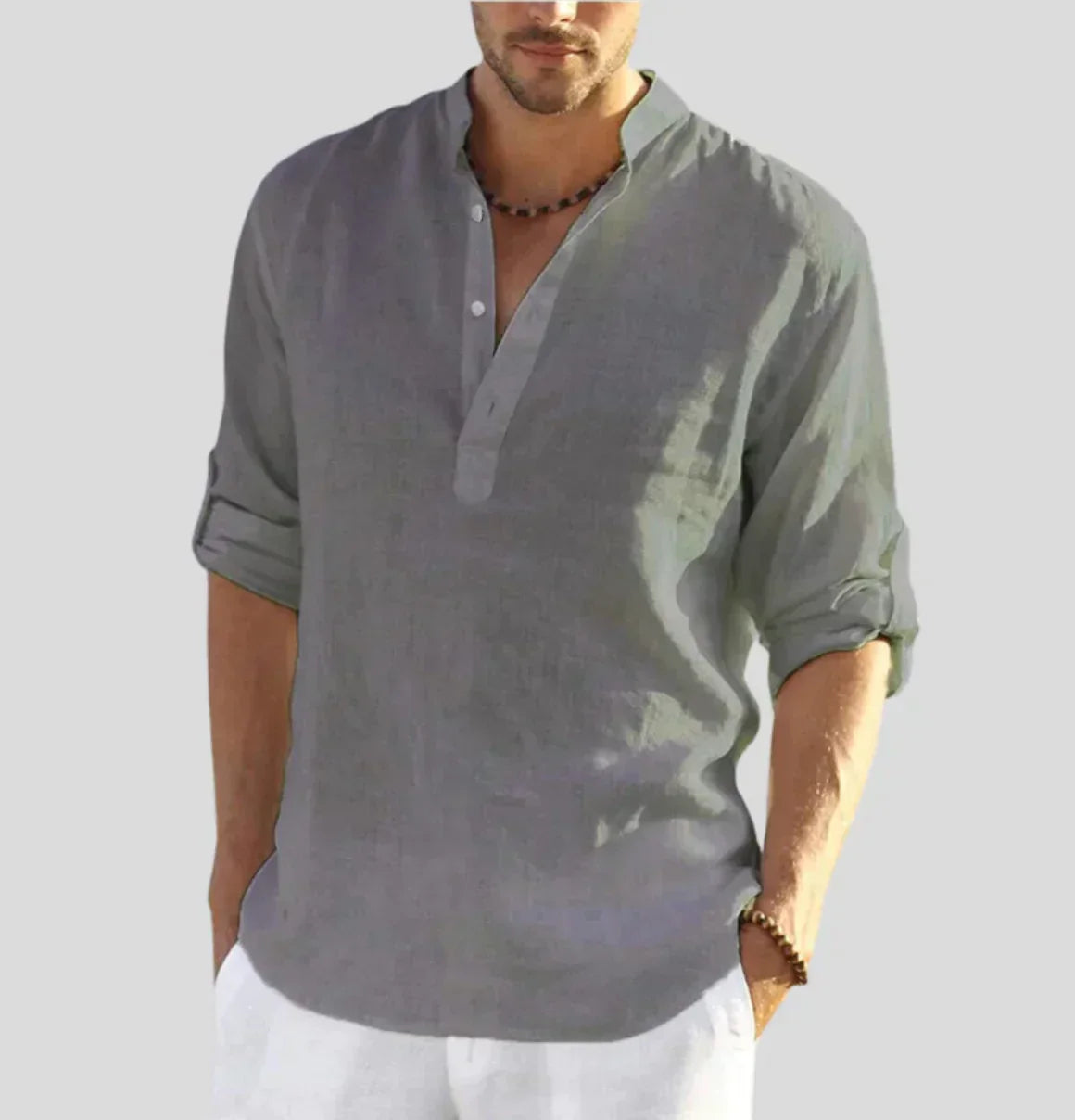Carlo - Camicia in Lino per Uomo